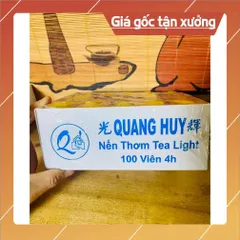 Hộp nến thơm tea light Quang  Huy 100viên cháy hơn 4h 852874