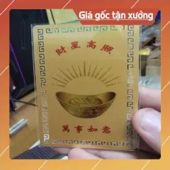 kim bài linh phù thần tài lủu hải thiềm HÀNG CAO CẤP, có hoả tốc 852893