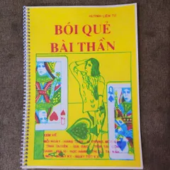 DƯƠNG KHOA SHOP Sổ tay 3 quyển BÓI QUẺ BÀI THẦN , BÍ QUYẾT BÓI BÀI VÀ BÓI QUẺ CHÂN GÀ khổ a4 lò xo