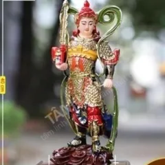 Bộ Tượng Tiêu Diện Hộ Pháp Cao 40 cm Áo Giác Vàng - Áo Giác Bạc mẫu đẹp