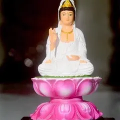 GIEO DUYÊN tượng ngài quan thế âm đài sen có đế cao 11cm cực đẹp DƯƠNG KHOA SHOP