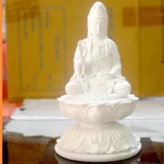 GIEO DUYÊN tượng ngài quan thế âm đài sen có đế cao 11cm cực đẹp DƯƠNG KHOA SHOP