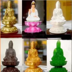 GIEO DUYÊN tượng ngài quan thế âm đài sen có đế cao 11cm cực đẹp DƯƠNG KHOA SHOP