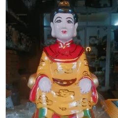 Tượng Bà Chúa Xứ cao 40cm màu vàng đất nung rất đẹp  - TUONGCHUAXU