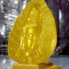 Tượng Ngài Quan Thế Âm Bồ Tát lá bồ đề 3D cực đẹp