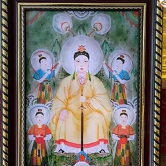 Tranh CHẦU TÁM BÁT NÀN - có khung (KT 19*25cm,28*38cm,38*48cm) cực đẹp