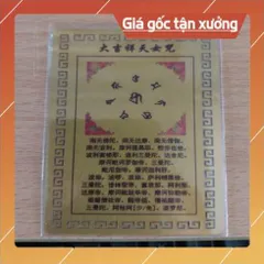 kim bài linh phù thần nữ đại cát HÀNG CAO CẤP, có hoả tốc 853026