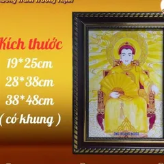 Tranh ÔNG HOÀNG MƯỜI - Có khung cực đẹp