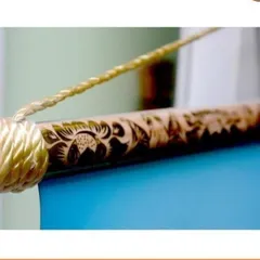Tranh Tây Phương Tam Thánh-Tiếp dẫn nẹp gỗ khổ 40cm x 60cm cực đẹp