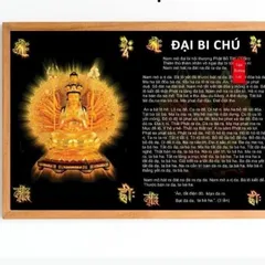 Tranh Phật Đại Bi Chú, Kinh nhật tụng treo tường để bàn, Kinh Phật cho người tại gia Tâm Thường Lạc