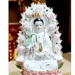 TƯỢNG QUAN ÂM CAO 20CM - CHẤT LIỆU SỨ cực đẹp  DƯƠNG KHOA SHOP