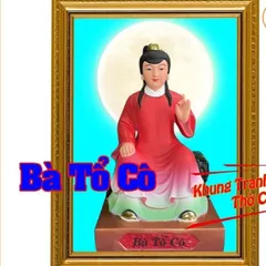 Tranh treo, ảnh thờ BÀ TỔ CÔ đỏ sáng rực + Khung ảnh sáng đẹp kích thước khổ A3, A4, A5  cực đẹp