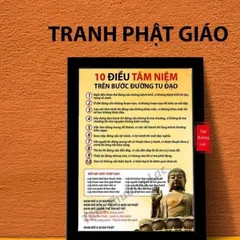 Tranh Phật 10 điều tâm niệm trên bước đường tu đạo, Kinh nhật tụng treo tường để bàn