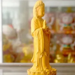 GIEO DUYÊN tượng ngài quan thế âm đứng Nhật viền cao 13cm cực đẹp DƯƠNG KHOA SHOP