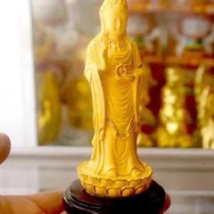 GIEO DUYÊN tượng ngài quan thế âm đứng Nhật viền cao 13cm cực đẹp DƯƠNG KHOA SHOP