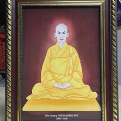 Tranh Hòa Thượng THÍCH QUẢNG ĐỨC - có khung cực đẹp