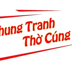 Tranh Táo Quân, thần bếp núc, 2 Ông 1 bà + gồm Khung + ép plastic đầy đủ kích thước cực đẹp