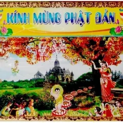 Tranh Phật Đản Sanh 40cm x 60cm siêu đẹp