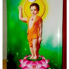 Tranh Phật Đản Sanh 40cm x 60cm siêu đẹp