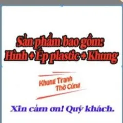 Hình thờ Chúa Xứ Thánh Mẫu Nguyên Nhung + Khung giáng thế , Khung hình cực đẹp