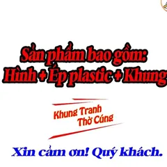 Tranh treo, ảnh thờ CỬU HUYÊN THẤT TỔ tranh vẽ bền màu + Khung ảnh sáng đẹp kích thước khổ A3, A4, A5  có hoả tốc