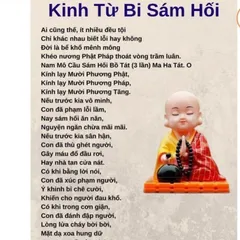 TỜ A4,  Kinh Từ Bi Sám Hối - Tâm Hồn Thanh Tịnh  NHIỀU CỠ, ÉP PLASTICS cực đẹp