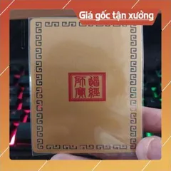 kim bài linh phù bắc đẩu tinh quân HÀNG CAO CẤP, có hoả tốc 853182