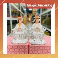 Chúa Tiên Chúa Ngọc, Cửu Thiên Huyền Nữ Chất Liệu Sứ Đúc Hoá cao 30cm