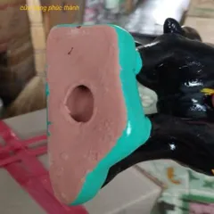 Ông ngựa đất đen thờ cúng 30cm có hoả tốc