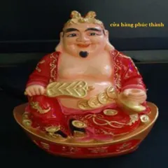Thần tài ông địa vẽ đỏ ( nhựa ) có hoả tốc