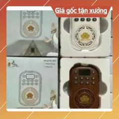 Tặng cốc sạc, Máy niệm Phật Mini HOA SEN HY-002  HOA SEN 2 MÀU, có khe thẻ nhớ TH110 853530