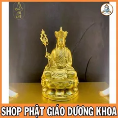 Tượng Địa Tạng ngồi 16cm nhiều màu cực đẹp