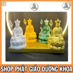 Tượng Địa Tạng ngồi 16cm nhiều màu cực đẹp