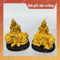 Tượng Ngài Bồ tát Văn Thù - Phổ Hiền Cao 10cm composite 853561