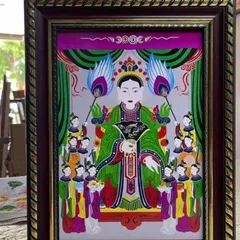 Tranh thờ TỨ PHỦ - có khung cực đẹp