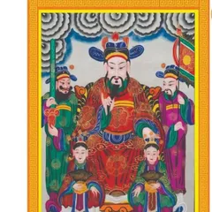 Tranh thờ TỨ PHỦ - có khung cực đẹp