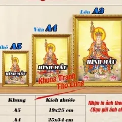 Bài Vị Bà Tổ Cô + khung (Bảo hành gãy, vỡ) - BATOCO02 cực đẹp