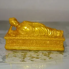Tượng Đức Phật thích ca nhập niết.bàn ngang 10cm có 3 màu cực đẹp