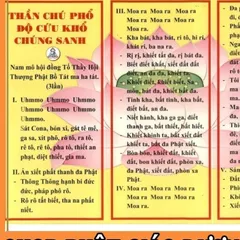 TO26 -  RẤT LINH, THẦN CHÚ PHỔ ĐỘ CỨU KHỔ CHÚNG SANH 2 MẶT VÀNG cực đẹp