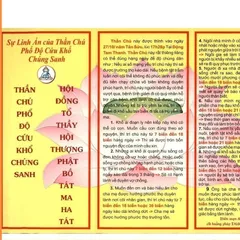TO26 -  RẤT LINH, THẦN CHÚ PHỔ ĐỘ CỨU KHỔ CHÚNG SANH 2 MẶT VÀNG cực đẹp