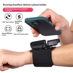 [Quốc tế] Giá đỡ điện thoại đeo cổ tay / cánh tay – Dùng cho tài xế, chạy bộ, thể thao – Hỗ trợ điều hướng