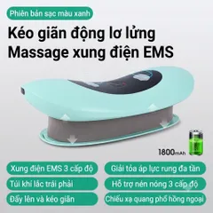 Máy Massage Eo Không Dây Sạc USB | Xung Điện, Túi Khí, Kéo Giãn & Làm Ấm Đa Năng