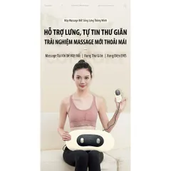 Máy Massage Eo Không Dây Sạc USB | Xung Điện, Túi Khí, Kéo Giãn & Làm Ấm Đa Năng