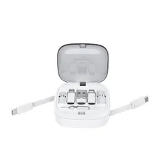 [Hàng quốc tế] Bộ cáp 5 in 1 60w - Lưu trữ dữ liệu - Có cáp sạc, thẻ nhớ, khe chọc sim, giá giữ điện thoại- Dây thu gọn