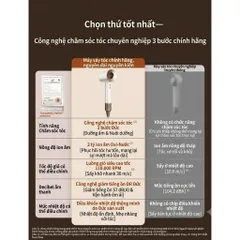 Máy Sấy Tóc Dyson I-on Âm Cao Cấp – 110.000 vòng/phút – Gió Mạnh, Sấy Nhanh, Êm Ái, Giúp Tóc Mềm Mượt