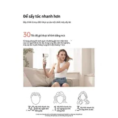 Máy Sấy Tóc Dyson I-on Âm Cao Cấp – 110.000 vòng/phút – Gió Mạnh, Sấy Nhanh, Êm Ái, Giúp Tóc Mềm Mượt