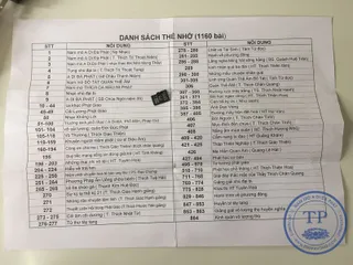 Thẻ nhớ 16gb kèm list giảng pháp, đã chép hơn 5000 bài giảng pháp đủ các giảng sư, kinh, nhạc, cải lương, đầy đủ pháp môn Tịnh độ, thiền, mật - THẺ NHỚ BÀI GIẢNG PHẬT PHÁP 16G DÙNG MÁY NIỆM PHẬT NĂNG 
