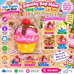 Squishy Bóp Mềm Tăng Chậm hình Ly Kem