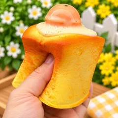 Squishy Bóp Siêu Mểm Siêu Tăng Chậm - Bánh Mì Bơ Sữa Trứng