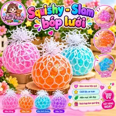 [Bán Sỉ] Hộp 24 bóng lưới slam - squishy bóp mềm